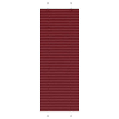 Vidaxl plissé rolgordijn 80x200 cm stofbreedte 79,4 cm bordeauxrood