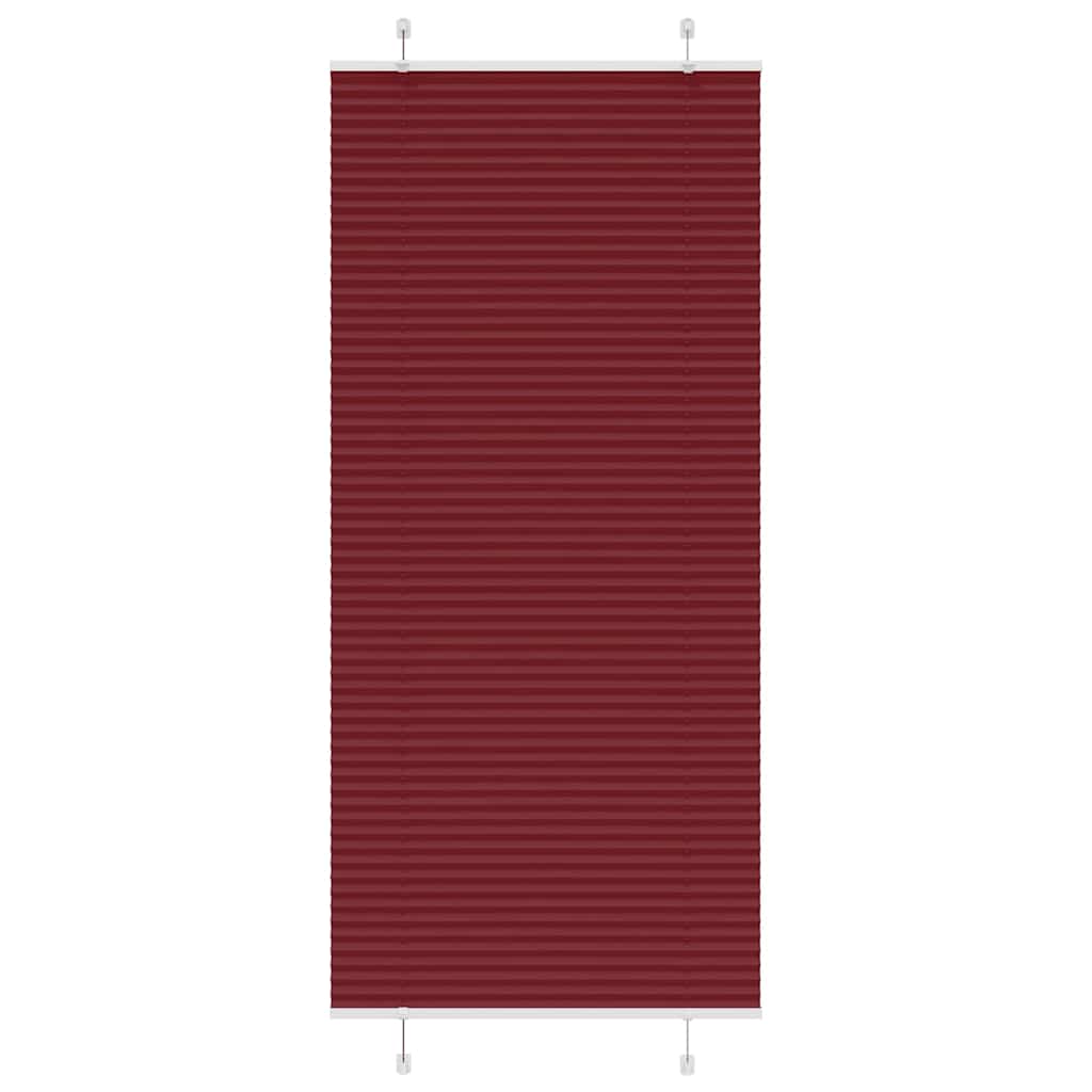 Vidaxl plissé rolgordijn 100x200cm stofbreedte 99,4 cm bordeauxrood