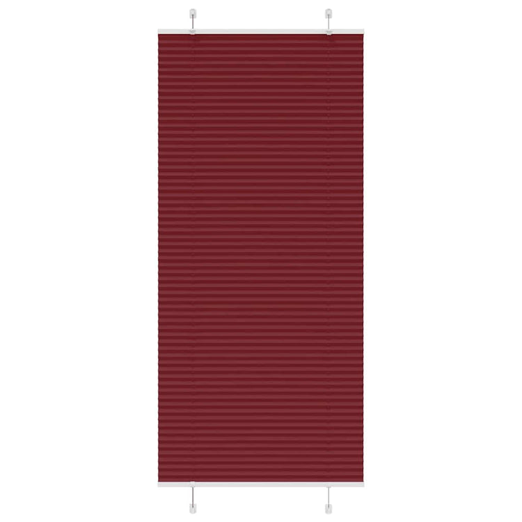 Vidaxl plissé rolgordijn 100x200cm stofbreedte 99,4 cm bordeauxrood