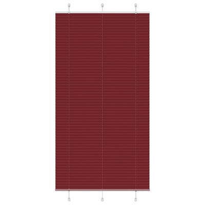 Vidaxl plissé rolgordijn 110x200cm stofbreedte 109,4cm bordeauxrood