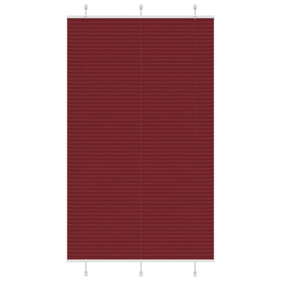 Vidaxl plissé rolgordijn 115x200cm stofbreedte 114,4cm bordeauxrood