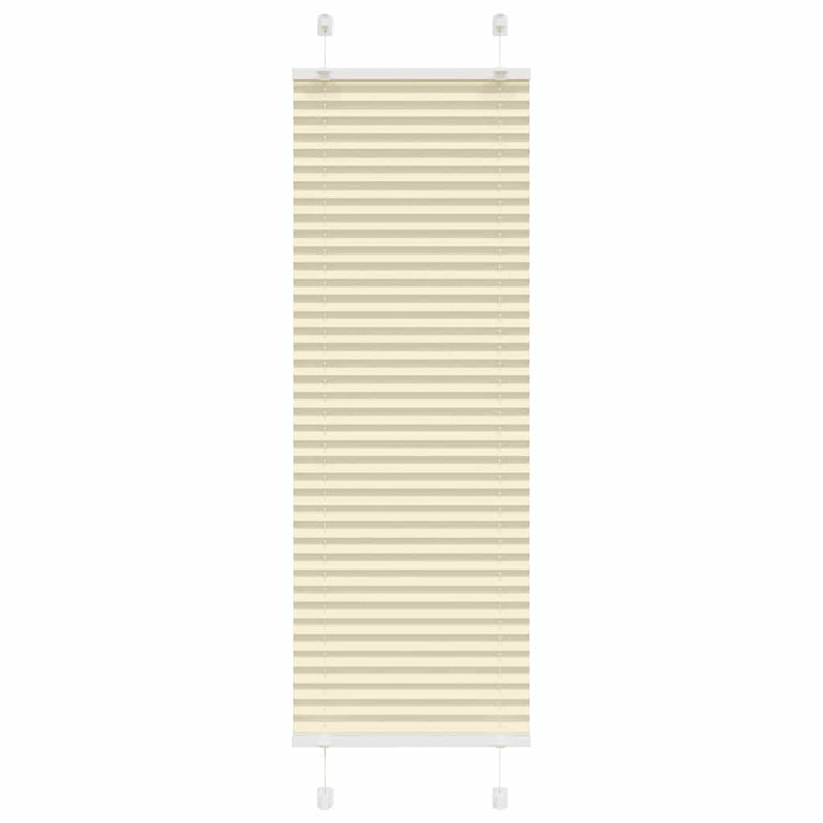 Vidaxl plissé rolgordijn 45x100 cm stofbreedte 44,4 cm polyester crème
