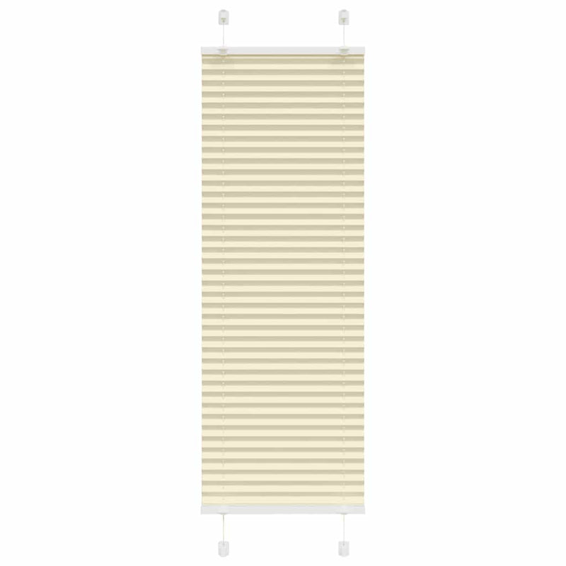 Vidaxl plissé rolgordijn 45x100 cm stofbreedte 44,4 cm polyester crème