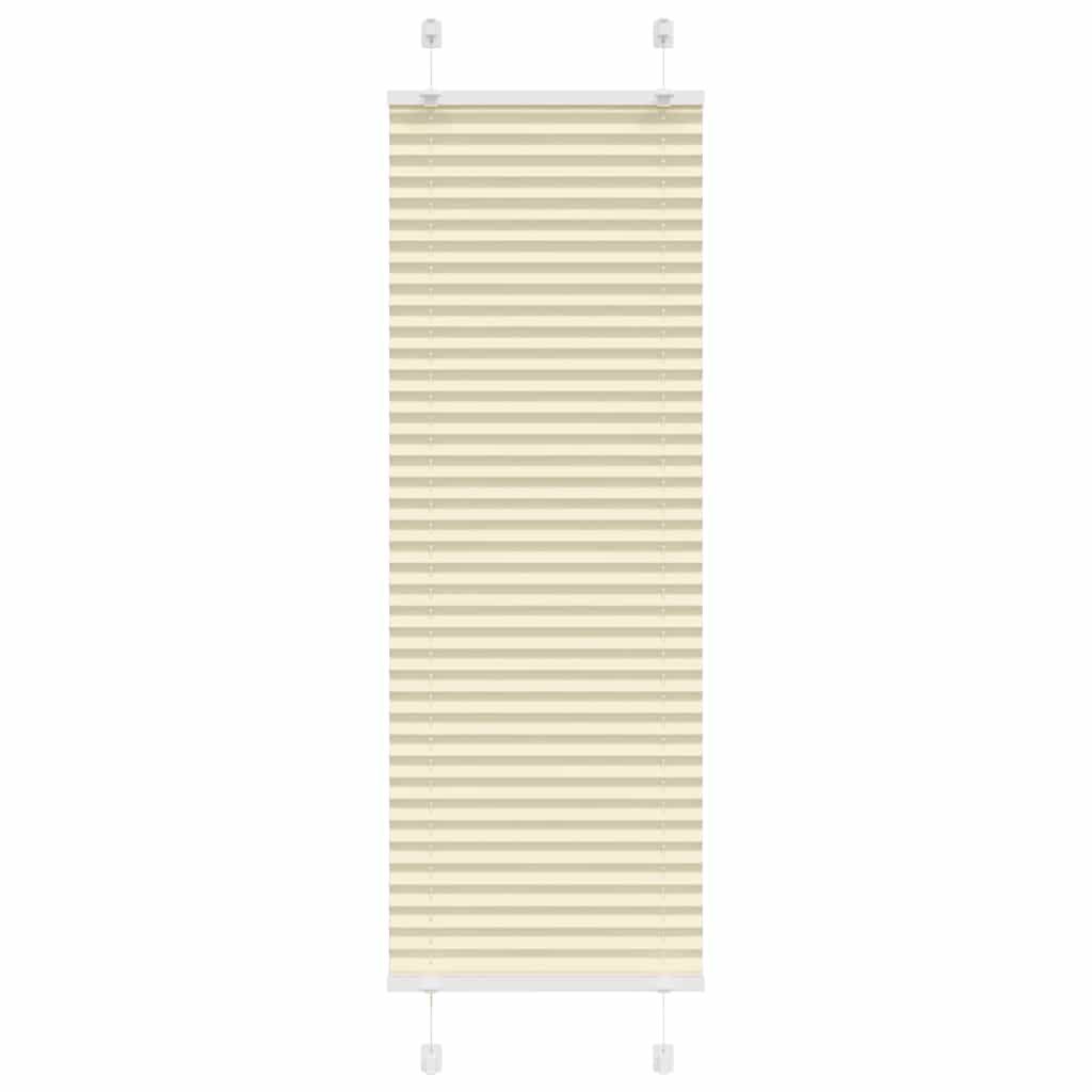 Vidaxl plissé rolgordijn 50x100 cm stofbreedte 49,4 cm polyester crème