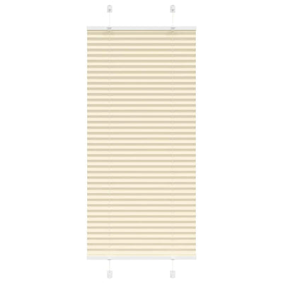 Vidaxl plissé rolgordijn 55x100 cm stofbreedte 54,4 cm polyester crème