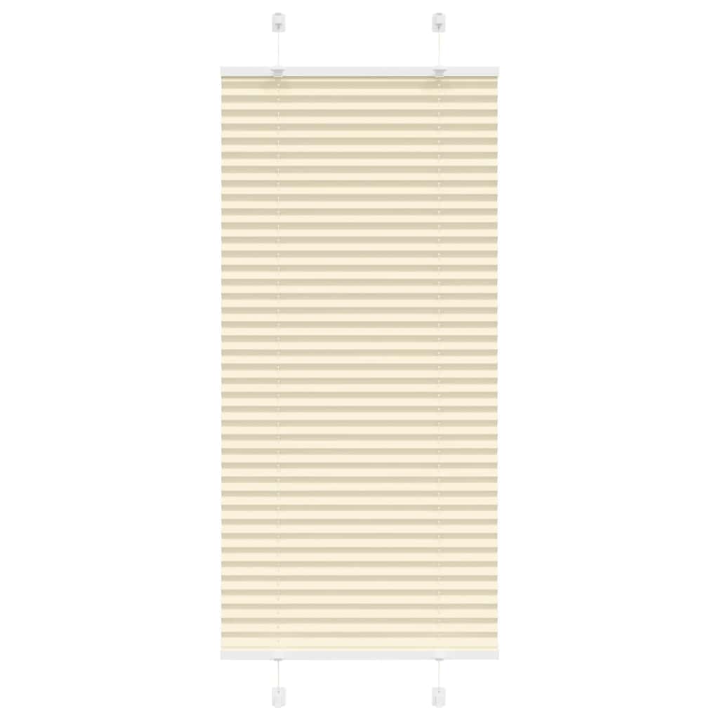 Vidaxl plissé rolgordijn 55x100 cm stofbreedte 54,4 cm polyester crème