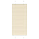 Vidaxl plissé rolgordijn 55x100 cm stofbreedte 54,4 cm polyester crème