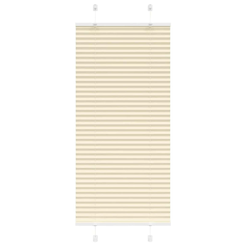 Vidaxl plissé rolgordijn 55x100 cm stofbreedte 54,4 cm polyester crème