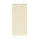 Vidaxl plissé rolgordijn 65x100 cm stofbreedte 64,4 cm polyester crème