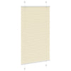 Vidaxl plissé rolgordijn 70x100 cm stofbreedte 69,4 cm polyester crème