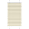 Vidaxl plissé rolgordijn 75x100 cm stofbreedte 74,4 cm polyester crème