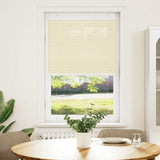 Vidaxl plissé rolgordijn 75x100 cm stofbreedte 74,4 cm polyester crème - afbeelding 1
