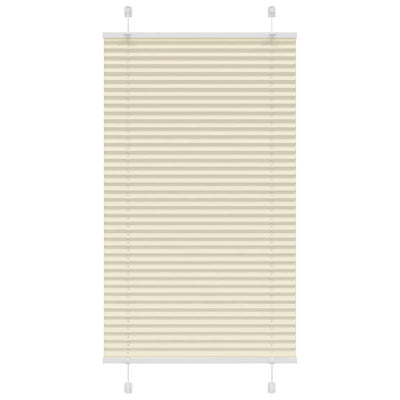 Vidaxl plissé rolgordijn 80x100 cm stofbreedte 79,4 cm polyester crème