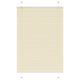 Vidaxl plissé rolgordijn 85x100 cm stofbreedte 84,4 cm polyester crème