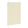 Vidaxl plissé rolgordijn 85x100 cm stofbreedte 84,4 cm polyester crème
