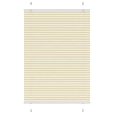 Vidaxl plissé rolgordijn 90x100 cm stofbreedte 89,4 cm polyester crème