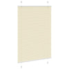 Vidaxl plissé rolgordijn 100x100 cm stofbreedte 99,4cm polyester crème