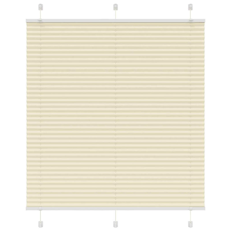 Vidaxl plissé rolgordijn 115x100cm stofbreedte 114,4cm polyester crème