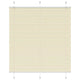 Vidaxl plissé rolgordijn 120x100cm stofbreedte 119,4cm polyester crème