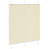 Vidaxl plissé rolgordijn 120x100cm stofbreedte 119,4cm polyester crème