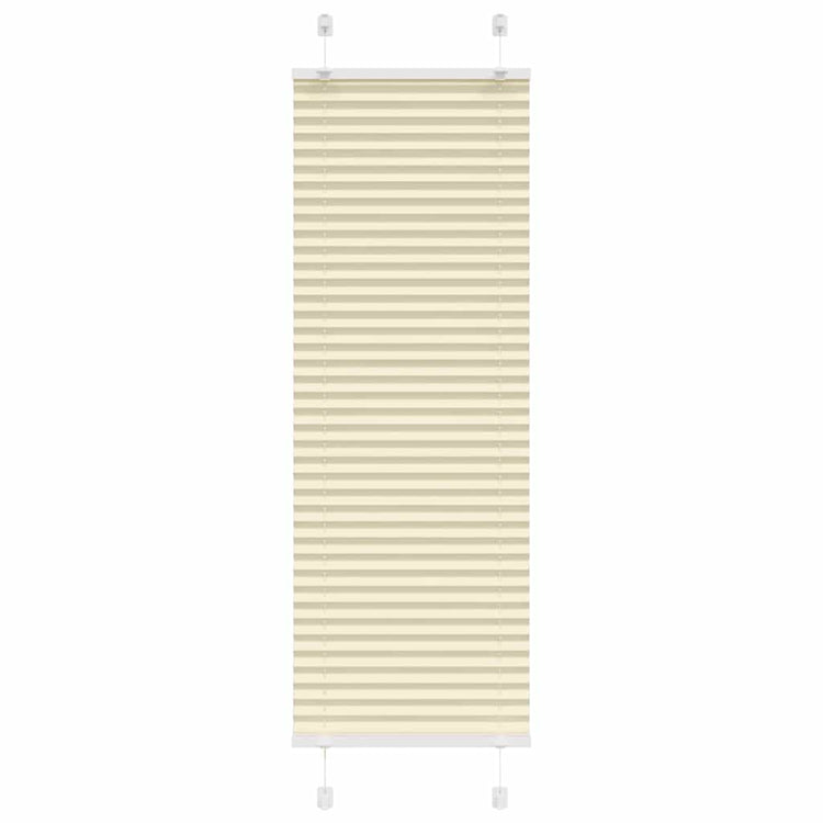 Vidaxl plissé rolgordijn 40x150 cm stofbreedte 39,4 cm polyester crème