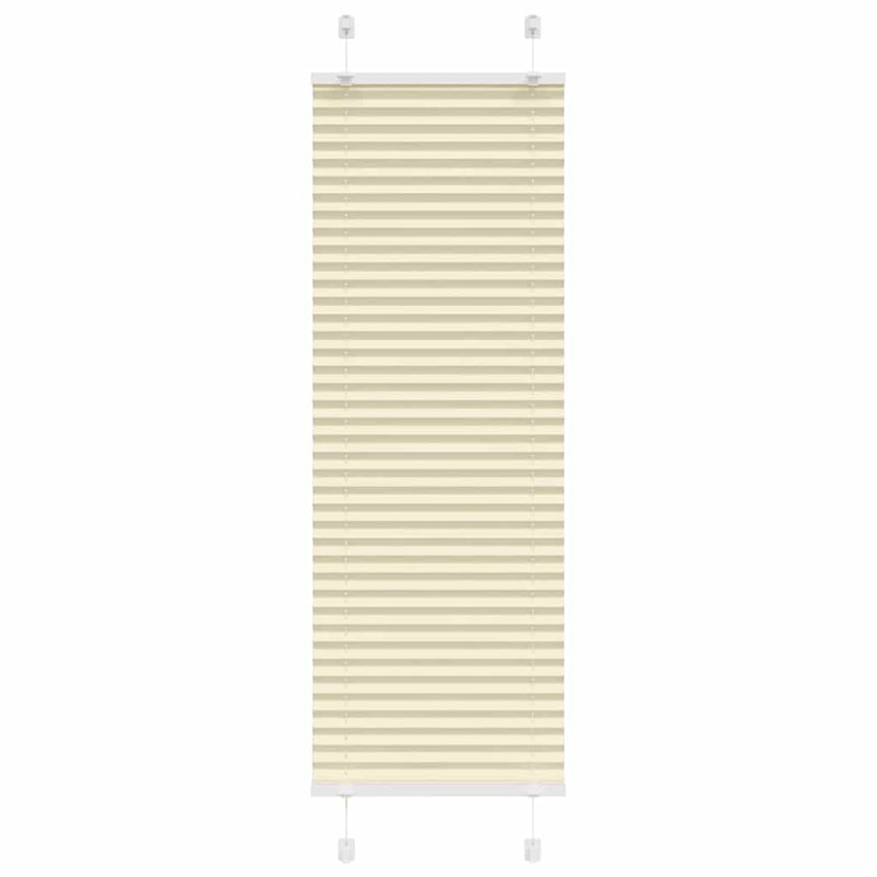 Vidaxl plissé rolgordijn 40x150 cm stofbreedte 39,4 cm polyester crème