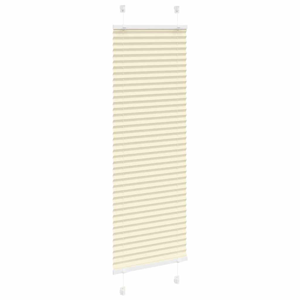 Vidaxl plissé rolgordijn 50x150 cm stofbreedte 49,4 cm polyester crème