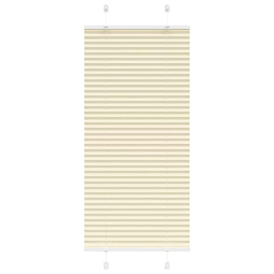 Vidaxl plissé rolgordijn 55x150 cm stofbreedte 54,4 cm polyester crème