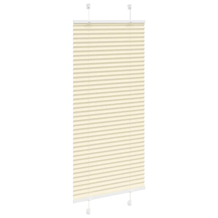 Vidaxl plissé rolgordijn 55x150 cm stofbreedte 54,4 cm polyester crème