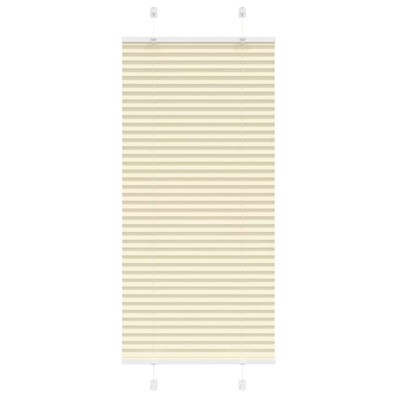 Vidaxl plissé rolgordijn 60x150 cm stofbreedte 59,4 cm polyester crème