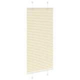 Vidaxl plissé rolgordijn 60x150 cm stofbreedte 59,4 cm polyester crème - afbeelding 3
