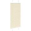 Vidaxl plissé rolgordijn 60x150 cm stofbreedte 59,4 cm polyester crème