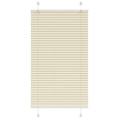 Vidaxl plissé rolgordijn 70x150 cm stofbreedte 69,4 cm polyester crème