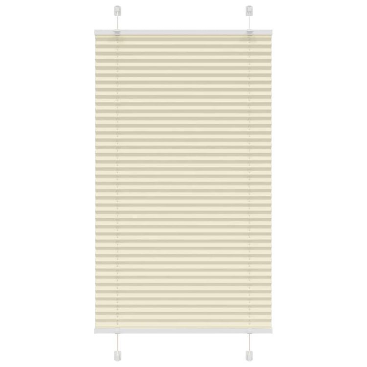 Vidaxl plissé rolgordijn 70x150 cm stofbreedte 69,4 cm polyester crème