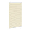 Vidaxl plissé rolgordijn 70x150 cm stofbreedte 69,4 cm polyester crème