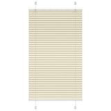 Vidaxl plissé rolgordijn 75x150 cm stofbreedte 74,4 cm polyester crème - afbeelding 2
