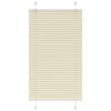Vidaxl plissé rolgordijn 75x150 cm stofbreedte 74,4 cm polyester crème