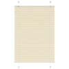 Vidaxl plissé rolgordijn 85x150 cm stofbreedte 84,4 cm polyester crème