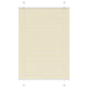 Vidaxl plissé rolgordijn 85x150 cm stofbreedte 84,4 cm polyester crème