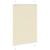 Vidaxl plissé rolgordijn 85x150 cm stofbreedte 84,4 cm polyester crème