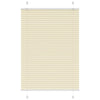 Vidaxl plissé rolgordijn 100x150 cm stofbreedte 99,4cm polyester crème