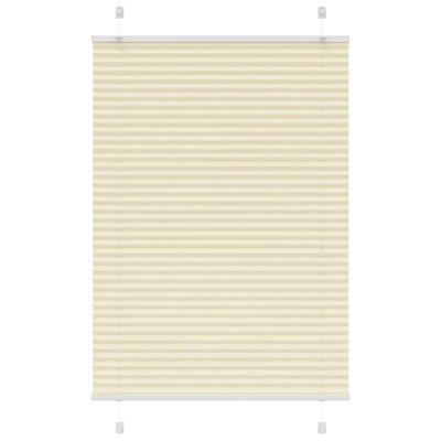 Vidaxl plissé rolgordijn 100x150 cm stofbreedte 99,4cm polyester crème