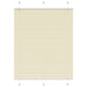 Vidaxl plissé rolgordijn 105x150cm stofbreedte 104,4cm polyester crème