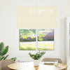 Vidaxl plissé rolgordijn 105x150cm stofbreedte 104,4cm polyester crème