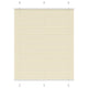 Vidaxl plissé rolgordijn 110x150cm stofbreedte 109,4cm polyester crème