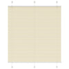 Vidaxl plissé rolgordijn 115x150cm stofbreedte 114,4cm polyester crème