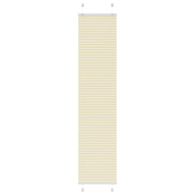 Vidaxl plissé rolgordijn 40x200 cm stofbreedte 39,4 cm polyester crème