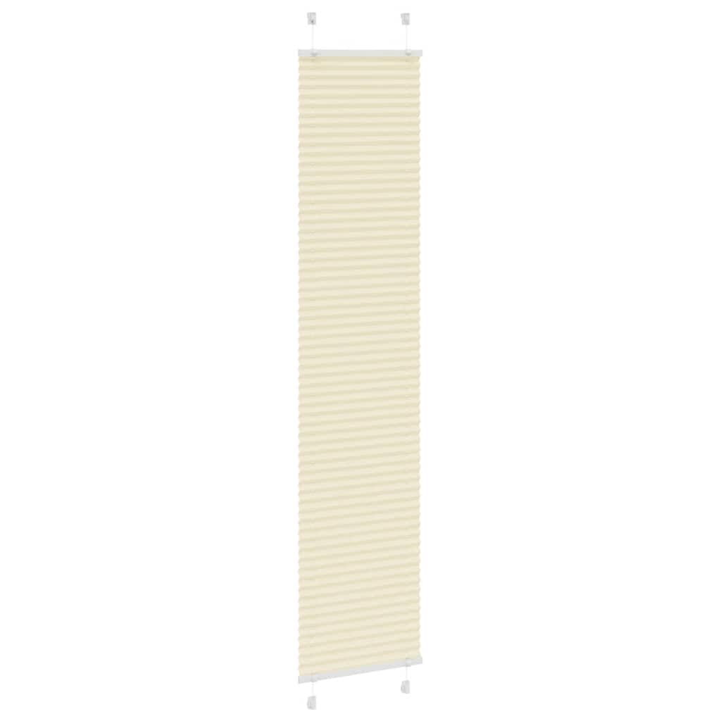 Vidaxl plissé rolgordijn 40x200 cm stofbreedte 39,4 cm polyester crème