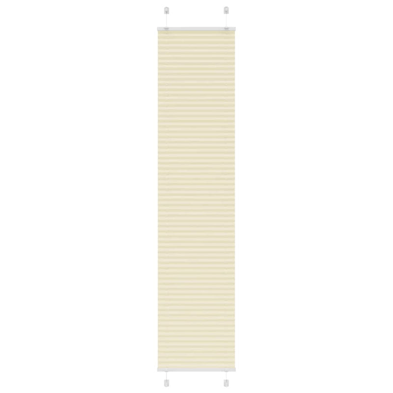 Vidaxl plissé rolgordijn 50x200 cm stofbreedte 49,4 cm polyester crème