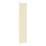 Vidaxl plissé rolgordijn 50x200 cm stofbreedte 49,4 cm polyester crème - afbeelding 3